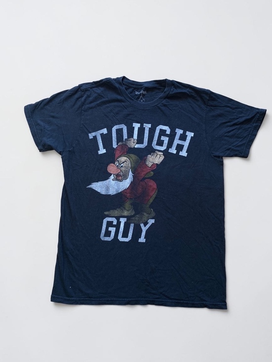Disney Other - Disneyland Mens T Shirt Medium Regular Navy Blue Cotton Grumpy Guy Graphic Tee